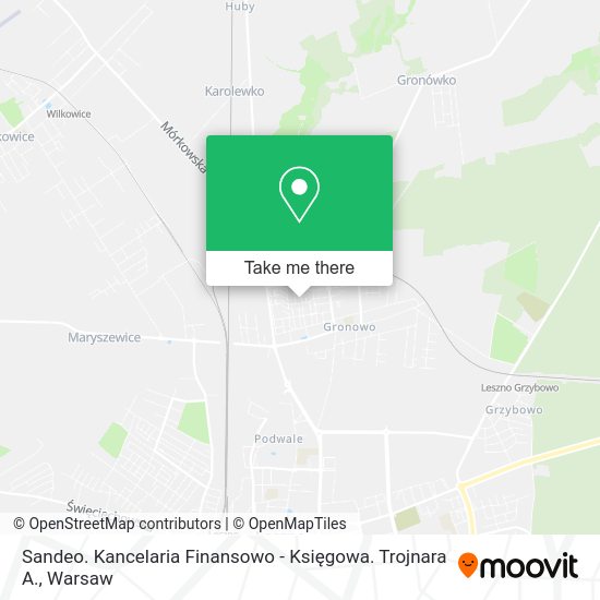 Sandeo. Kancelaria Finansowo - Księgowa. Trojnara A. map