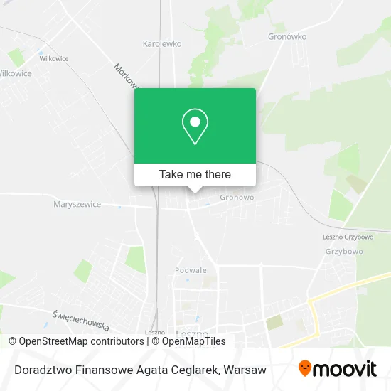 Карта Doradztwo Finansowe Agata Ceglarek