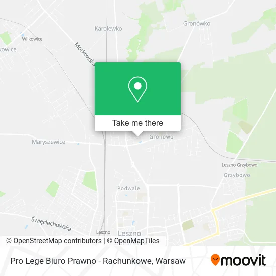 Карта Pro Lege Biuro Prawno - Rachunkowe