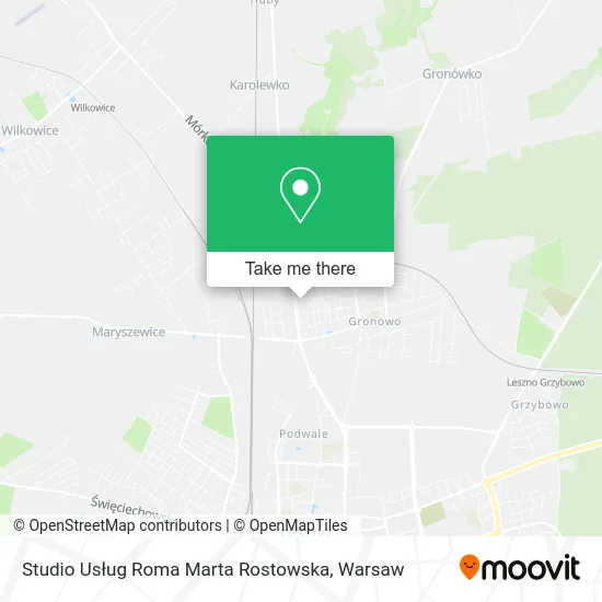 Карта Studio Usług Roma Marta Rostowska