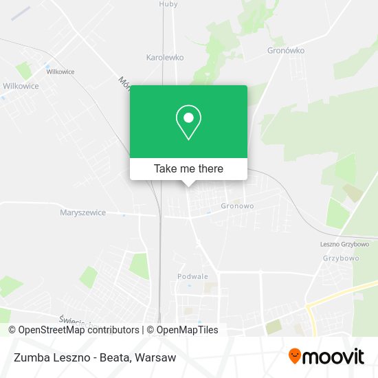 Zumba Leszno - Beata map