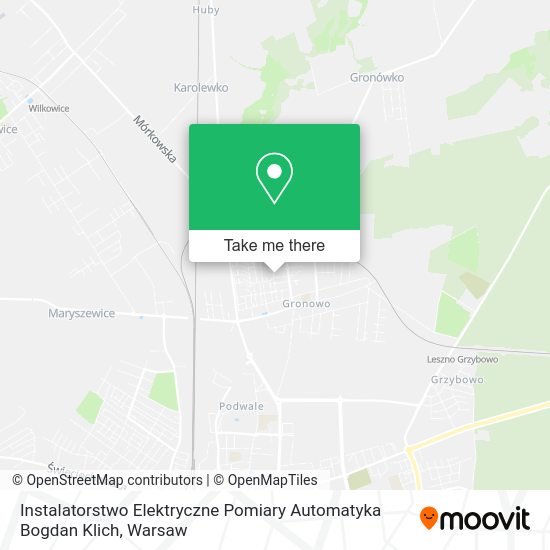 Instalatorstwo Elektryczne Pomiary Automatyka Bogdan Klich map