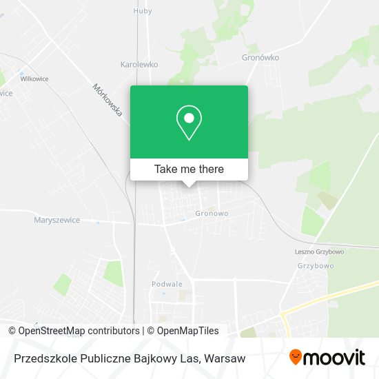 Przedszkole Publiczne Bajkowy Las map