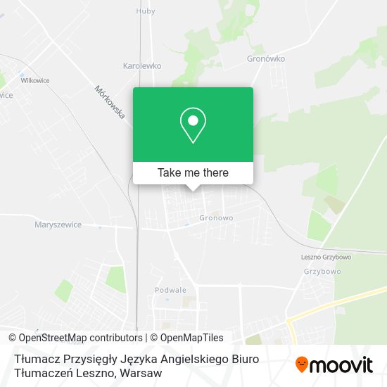 Tłumacz Przysięgły Języka Angielskiego Biuro Tłumaczeń Leszno map