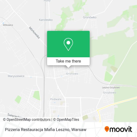 Карта Pizzeria Restauracja Mafia Leszno