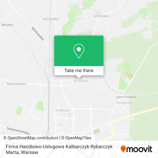 Карта Firma Handlowo-Usługowa Kalbarczyk-Rybarczyk Marta