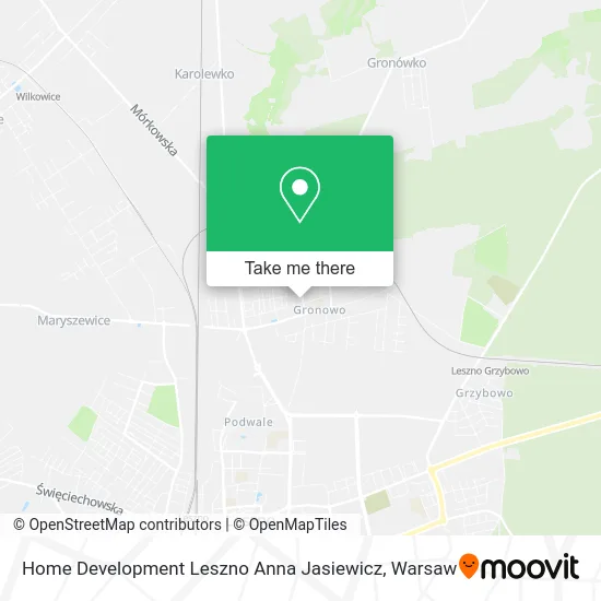 Карта Home Development Leszno Anna Jasiewicz