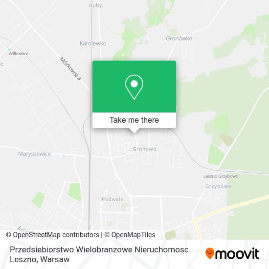 Przedsiebiorstwo Wielobranzowe Nieruchomosc Leszno map