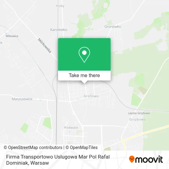 Карта Firma Transportowo Uslugowa Mar Pol Rafal Dominiak