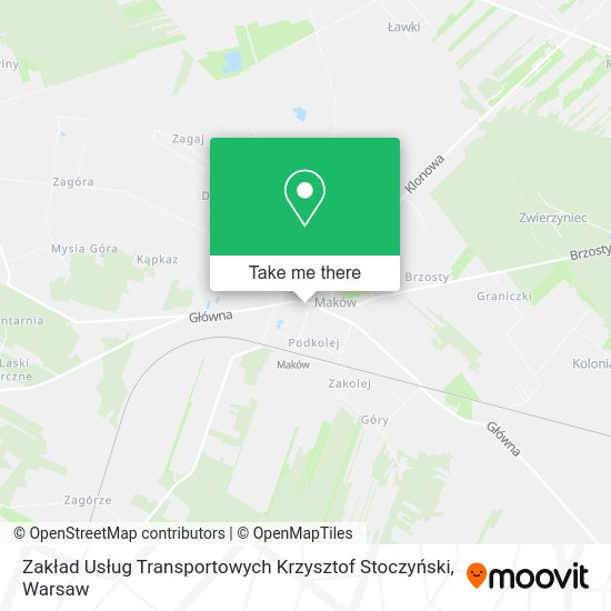 Zakład Usług Transportowych Krzysztof Stoczyński map