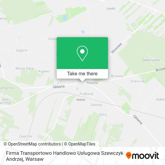 Firma Transportowo Handlowo Usługowa Szewczyk Andrzej map