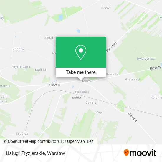 Карта Usługi Fryzjerskie