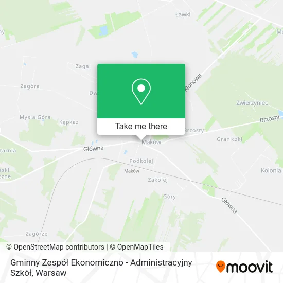 Карта Gminny Zespół Ekonomiczno - Administracyjny Szkół