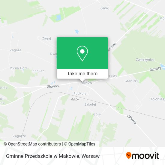 Gminne Przedszkole w Makowie map