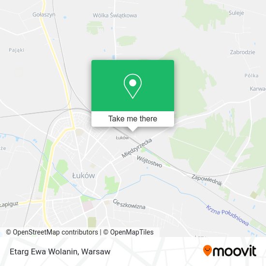 Etarg Ewa Wolanin map