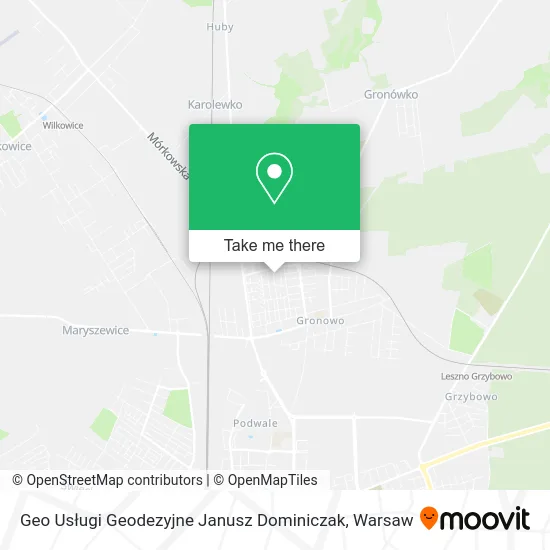 Карта Geo Usługi Geodezyjne Janusz Dominiczak