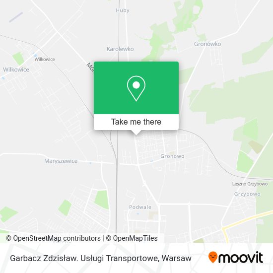 Garbacz Zdzisław. Usługi Transportowe map