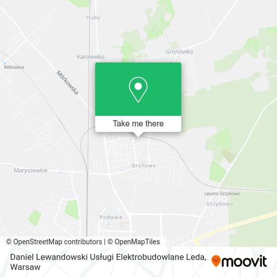 Daniel Lewandowski Usługi Elektrobudowlane Leda map