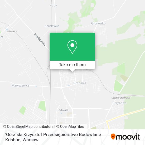 'Góralski Krzysztof Przedsiębiorstwo Budowlane Krisbud map