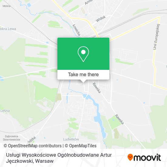 Usługi Wysokościowe Ogólnobudowlane Artur Jęczkowski map