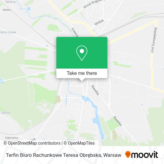 Terfin Biuro Rachunkowe Teresa Obrębska map