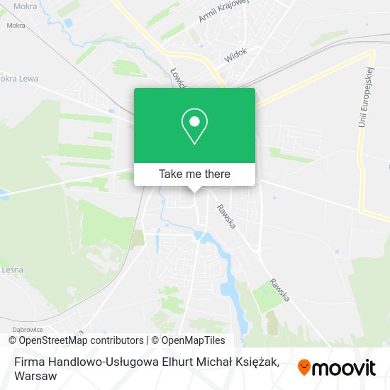 Firma Handlowo-Usługowa Elhurt Michał Księżak map