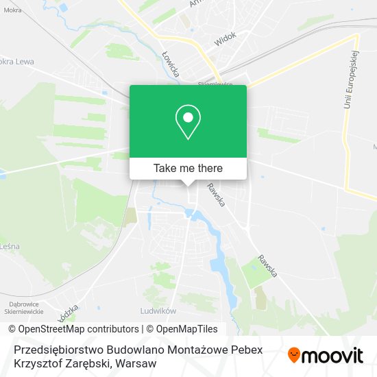 Przedsiębiorstwo Budowlano Montażowe Pebex Krzysztof Zarębski map