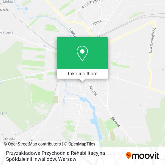 Przyzakładowa Przychodnia Rehabilitacyjna Spółdzielnii Inwalidów map