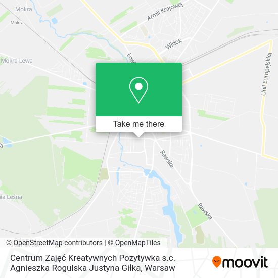 Centrum Zajęć Kreatywnych Pozytywka s.c. Agnieszka Rogulska Justyna Giłka map