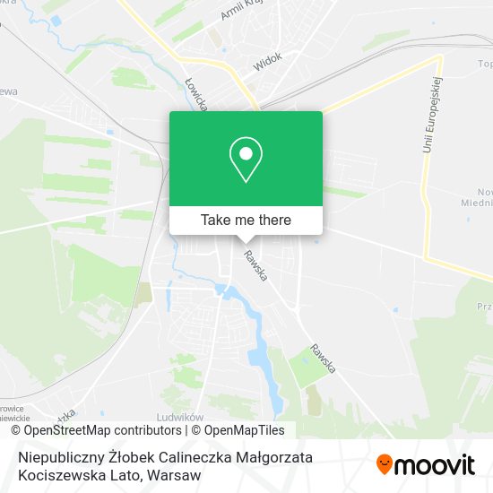 Niepubliczny Żłobek Calineczka Małgorzata Kociszewska Lato map