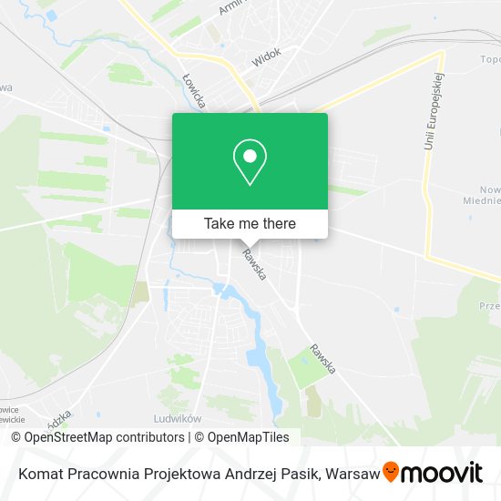 Komat Pracownia Projektowa Andrzej Pasik map