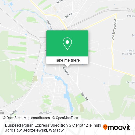 Buspeed Polish Express Spedition S C Piotr Zielinski Jaroslaw Jedrzejewski map