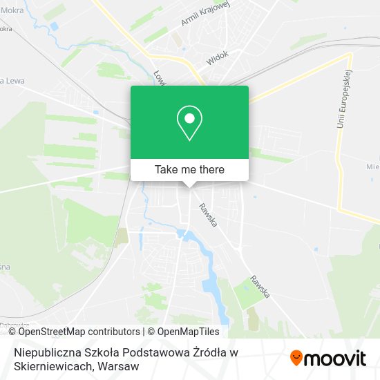 Niepubliczna Szkoła Podstawowa Żródła w Skierniewicach map