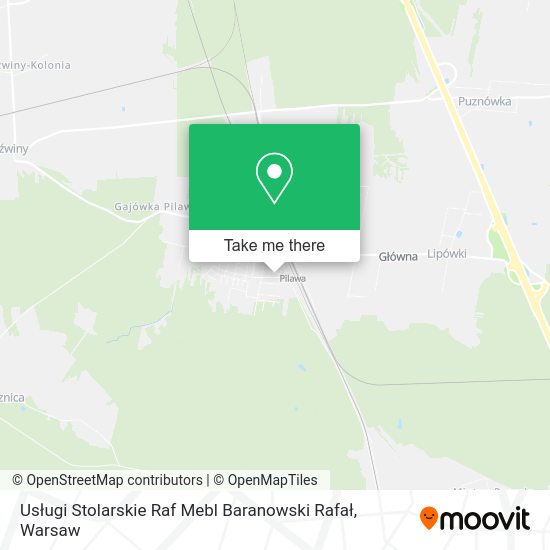 Usługi Stolarskie Raf Mebl Baranowski Rafał map