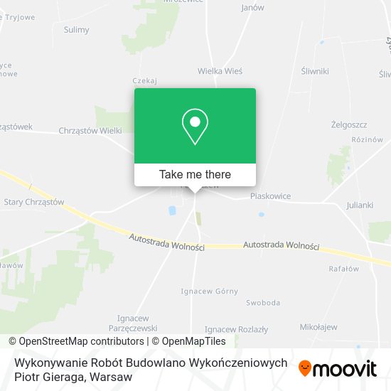 Wykonywanie Robót Budowlano Wykończeniowych Piotr Gieraga map