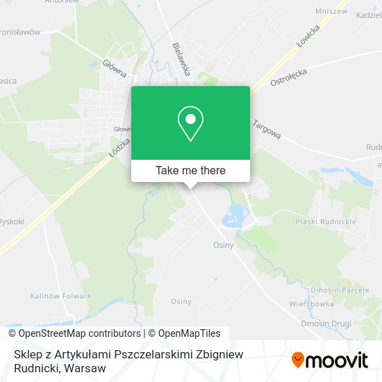 Sklep z Artykułami Pszczelarskimi Zbigniew Rudnicki map