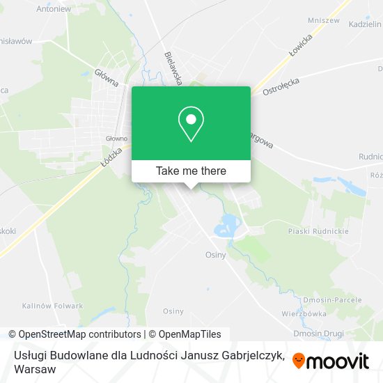 Usługi Budowlane dla Ludności Janusz Gabrjelczyk map