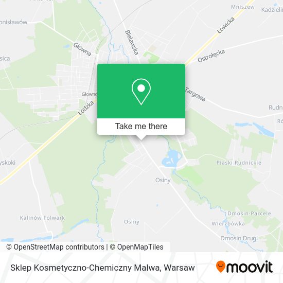 Sklep Kosmetyczno-Chemiczny Malwa map