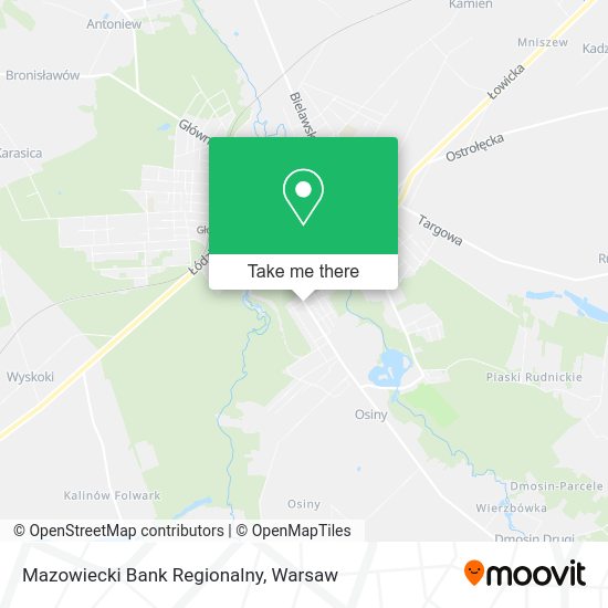 Mazowiecki Bank Regionalny map