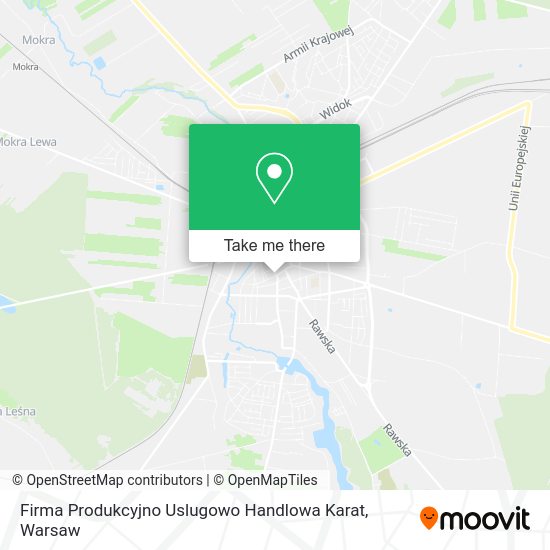 Firma Produkcyjno Uslugowo Handlowa Karat map