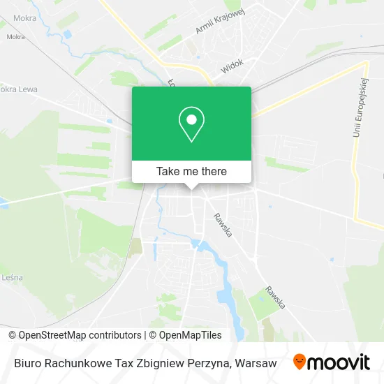 Карта Biuro Rachunkowe Tax Zbigniew Perzyna