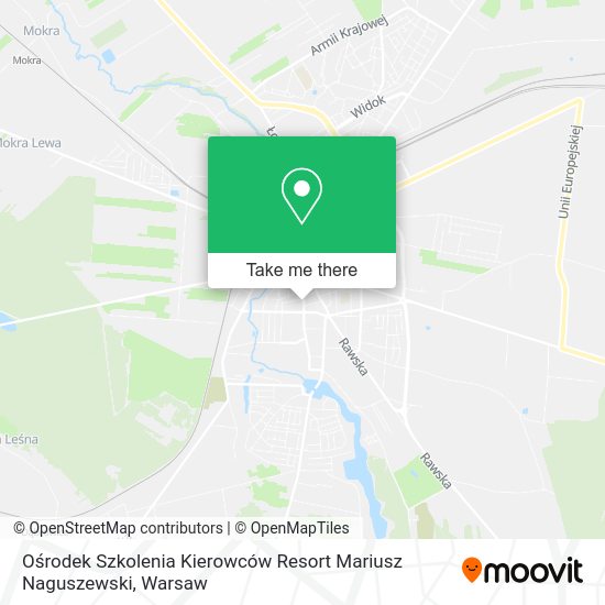 Ośrodek Szkolenia Kierowców Resort Mariusz Naguszewski map