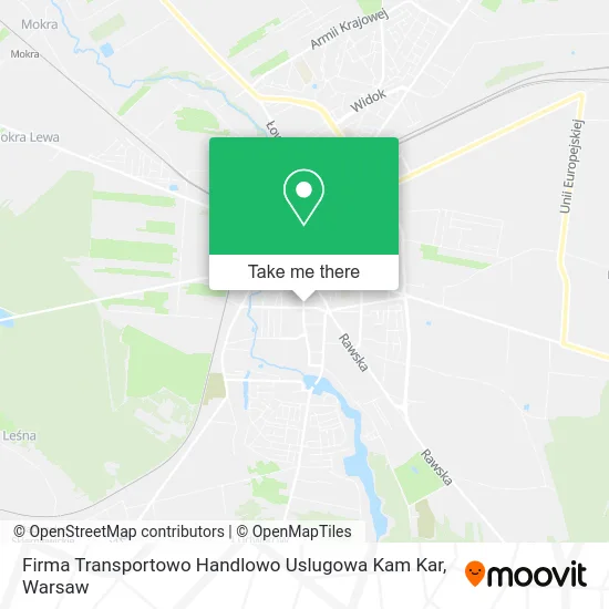 Карта Firma Transportowo Handlowo Uslugowa Kam Kar