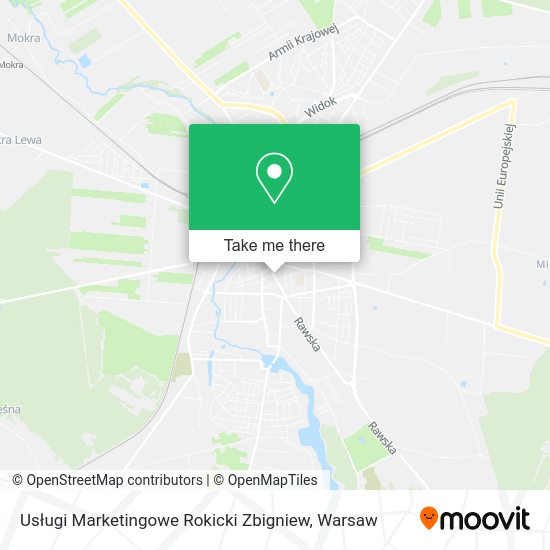 Usługi Marketingowe Rokicki Zbigniew map