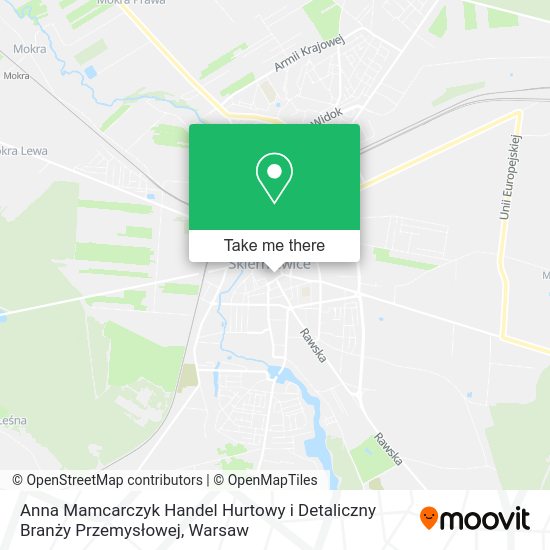 Anna Mamcarczyk Handel Hurtowy i Detaliczny Branży Przemysłowej map