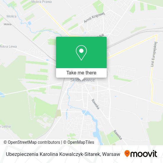 Ubezpieczenia Karolina Kowalczyk-Sitarek map