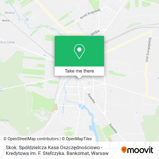 Skok. Spółdzielcza Kasa Oszczędnościowo - Kredytowa im. F. Stefczyka. Bankomat map