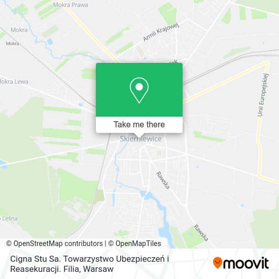 Cigna Stu Sa. Towarzystwo Ubezpieczeń i Reasekuracji. Filia map