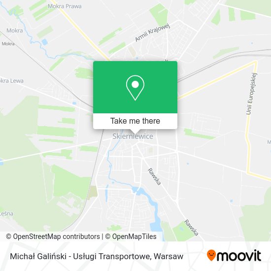 Michał Galiński - Usługi Transportowe map