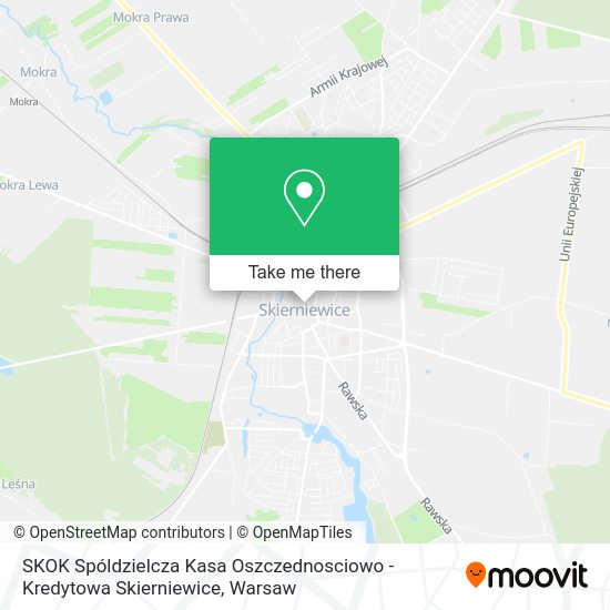 Карта SKOK Spóldzielcza Kasa Oszczednosciowo - Kredytowa Skierniewice